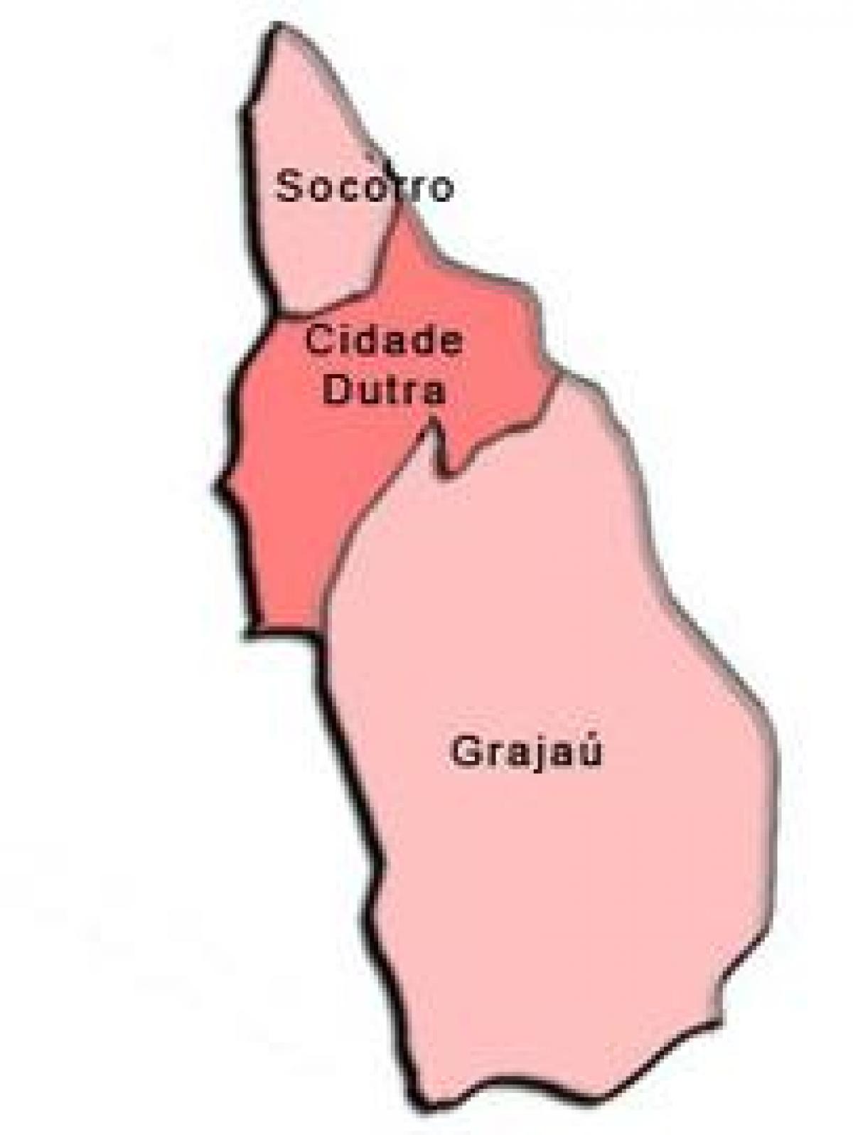 מפה של Capela לעשות סוקורו תת-פריפקטורה