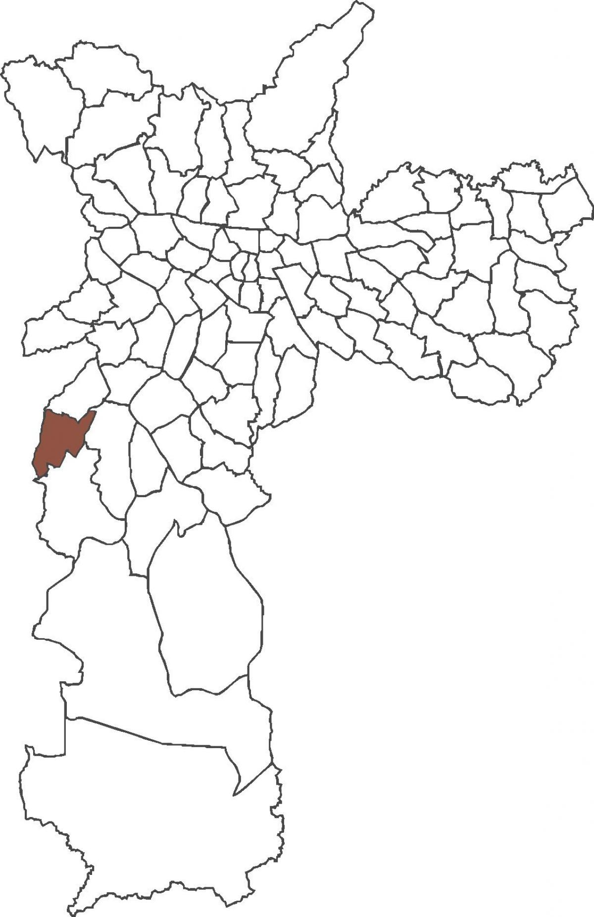 מפה של Capão רדונדו מחוז