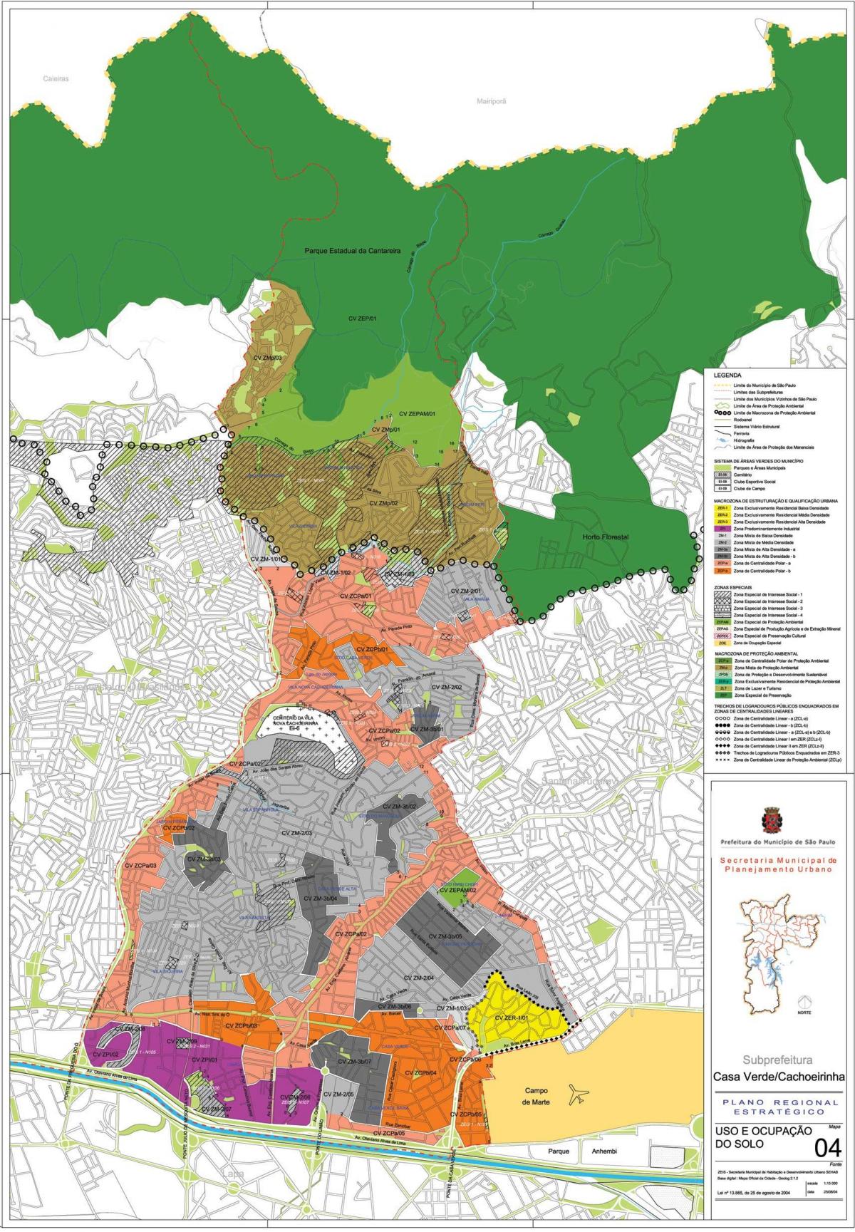 מפה של Casa Verde סאו פאולו - כיבוש האדמה