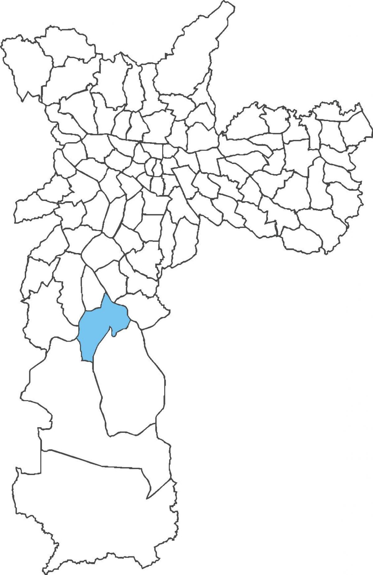 מפה של Cidade Dutra מחוז
