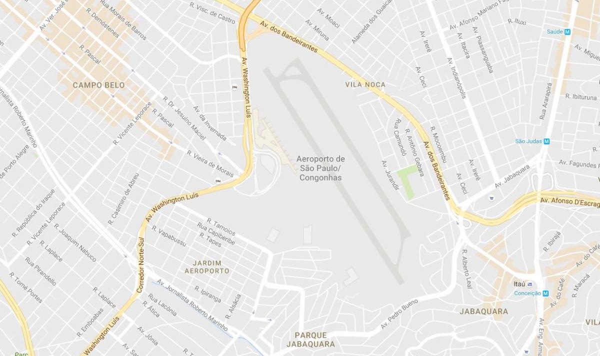 מפה של Congonhas airport