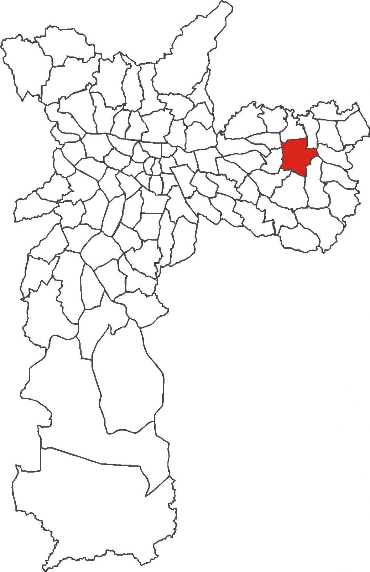 מפה של Itaquera מחוז