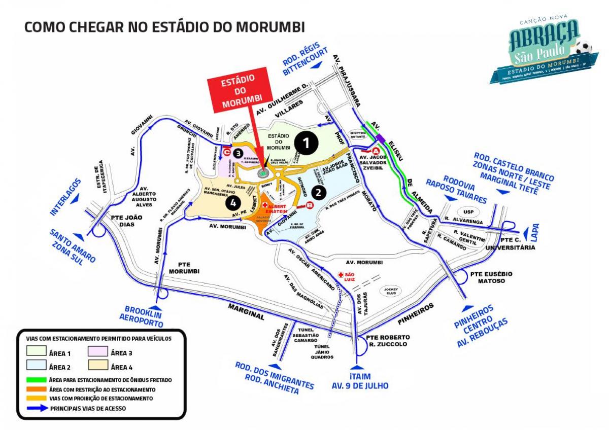 מפת אצטדיון Morumbi