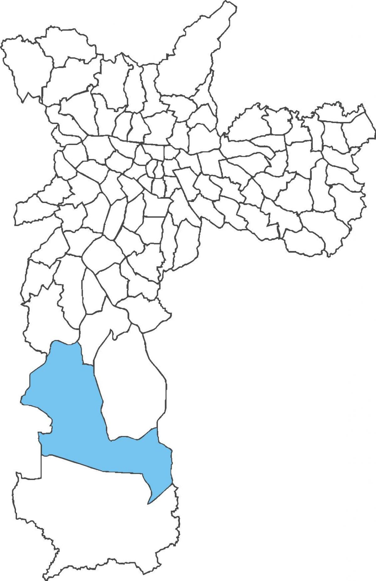 מפה של Parelheiros מחוז