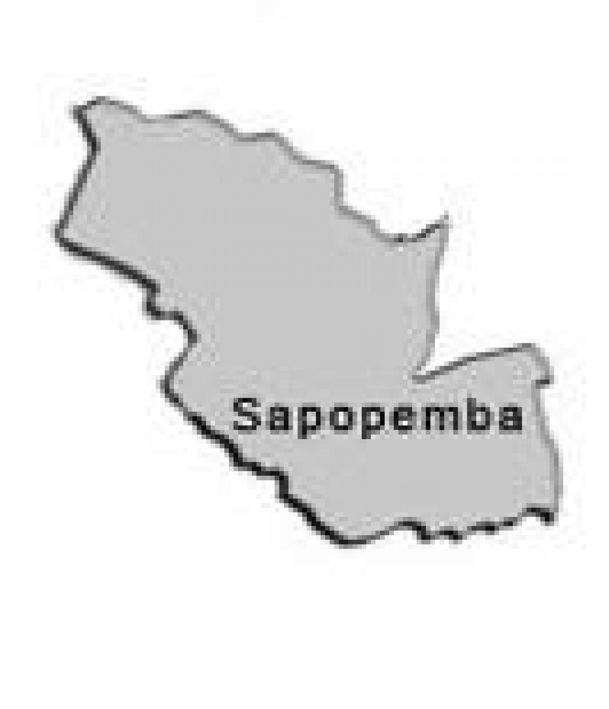 מפה של Sapopembra תת-פריפקטורה