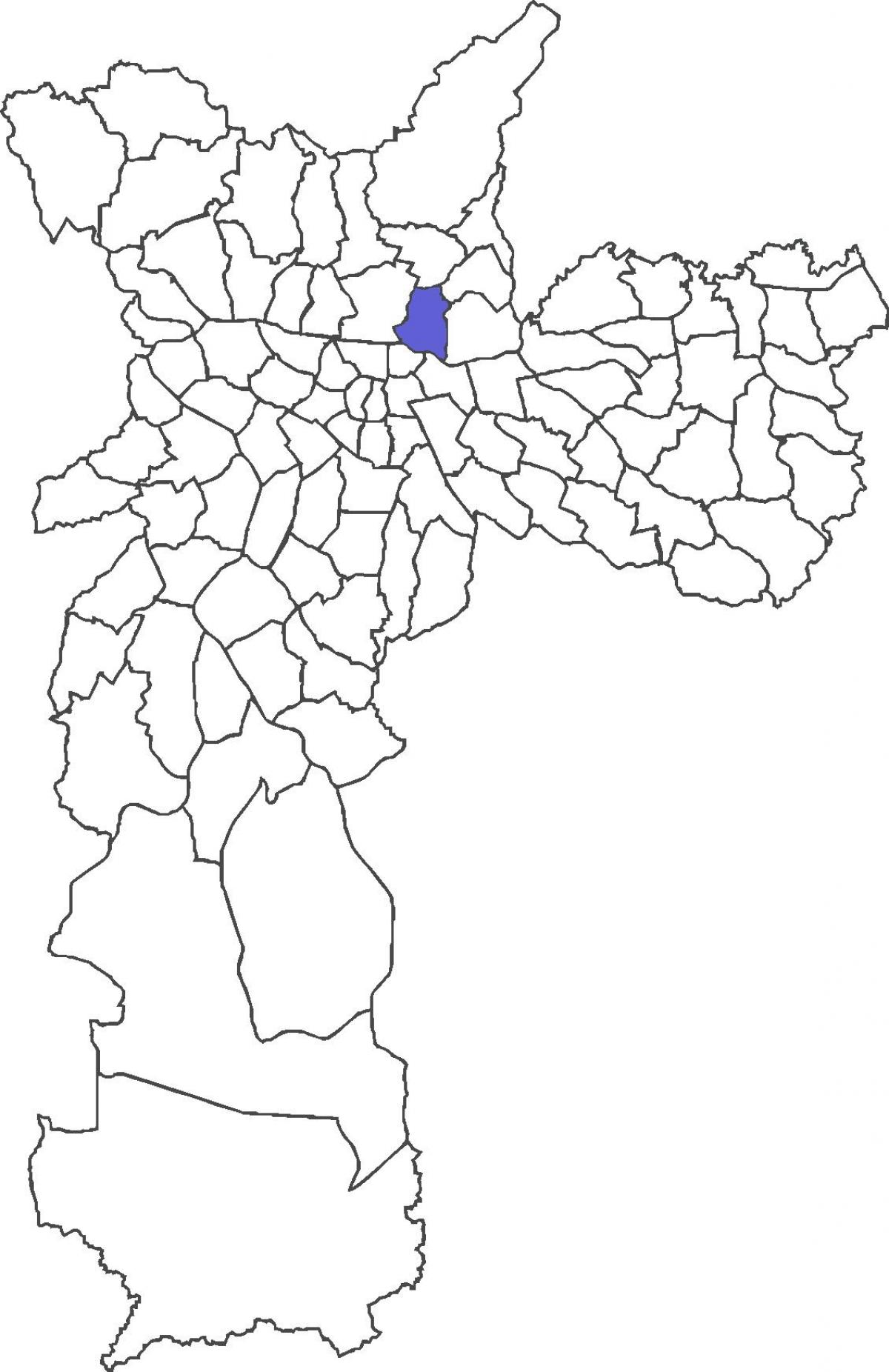 מפה של Vila Guilherme מחוז
