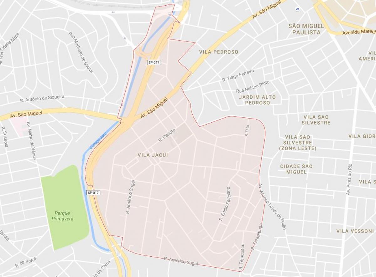 מפה של Vila Jacuí סאו פאולו