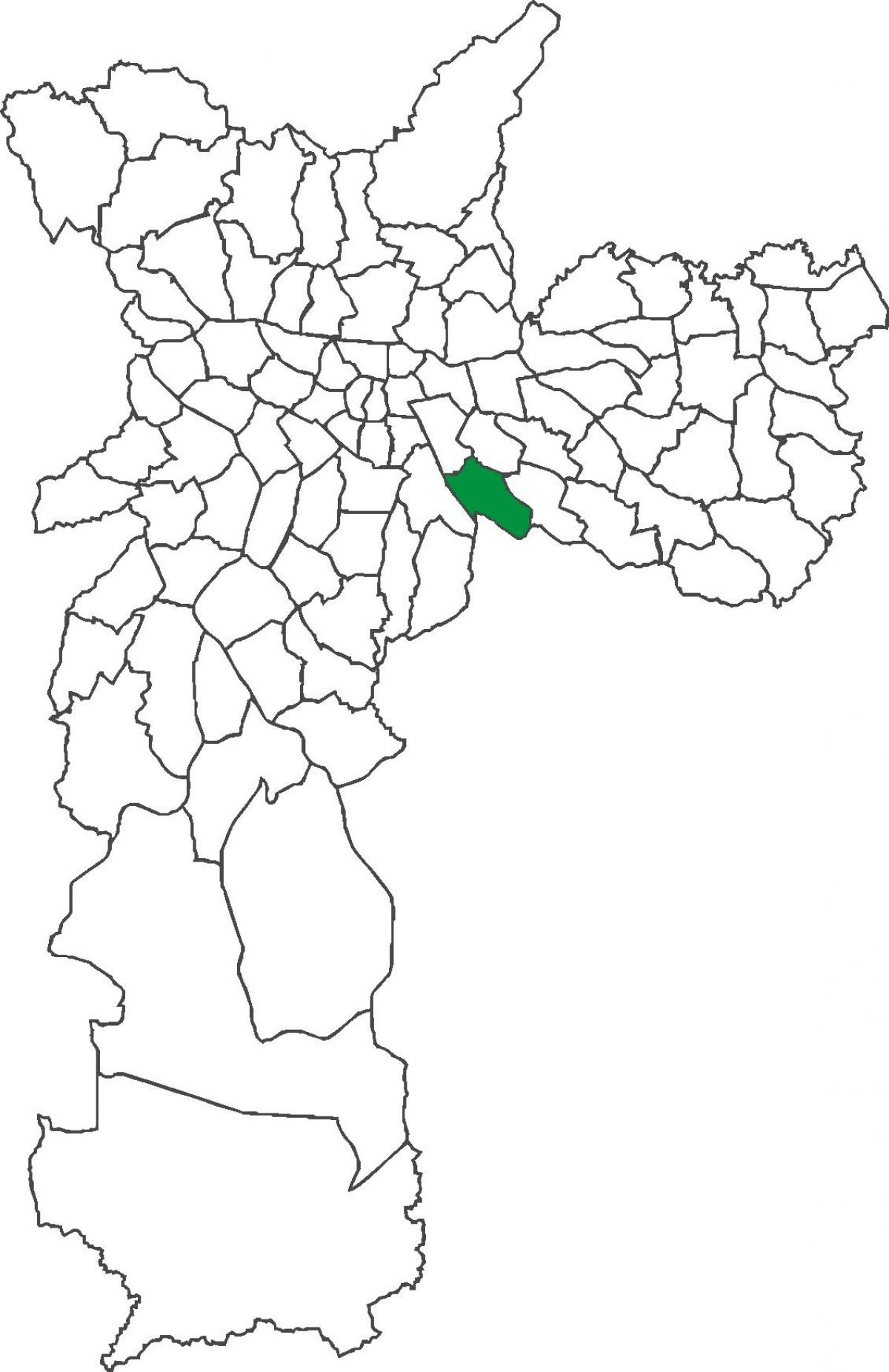 מפה של Vila Prudente מחוז