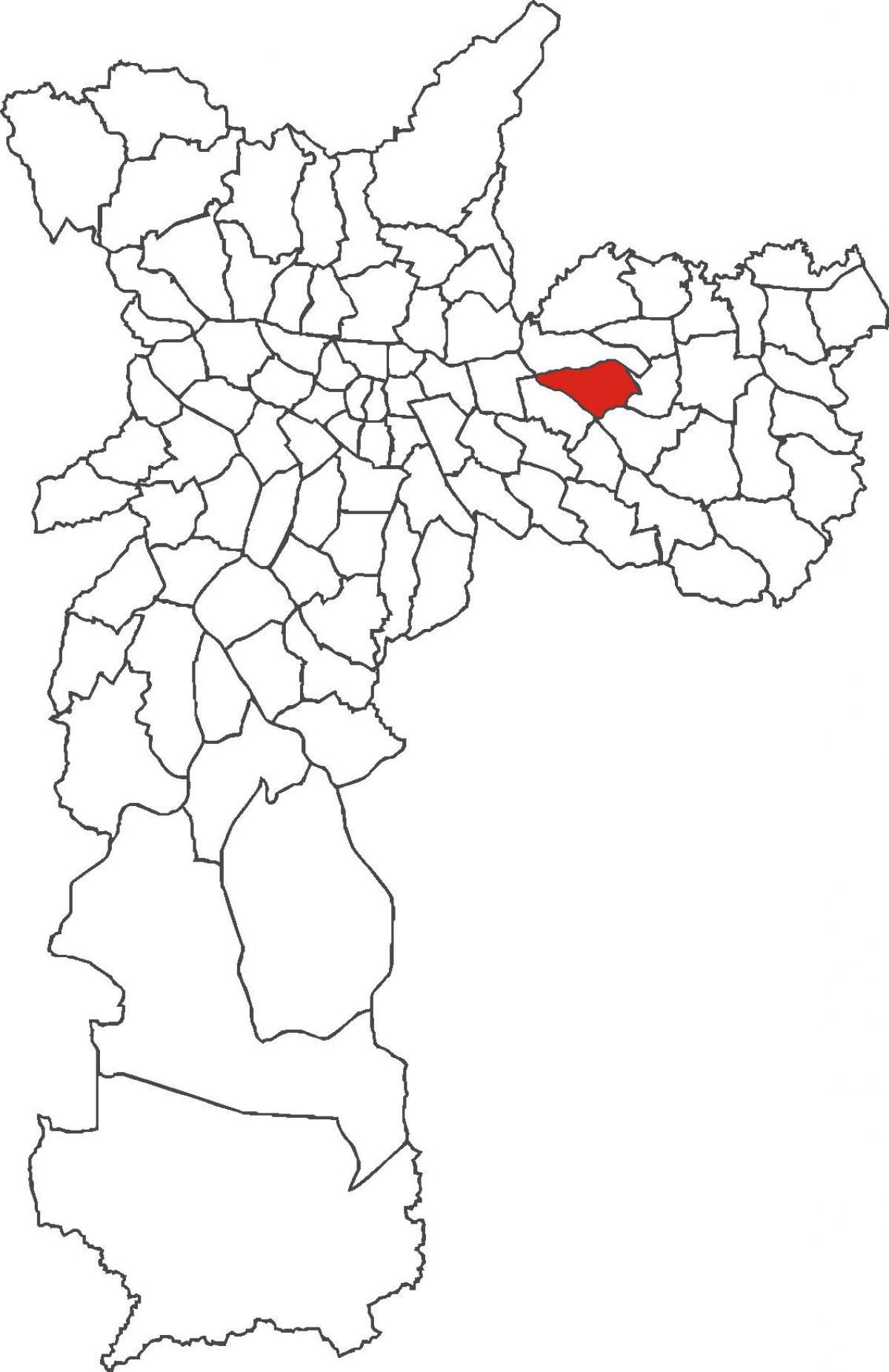מפה של Vila מטילדה מחוז