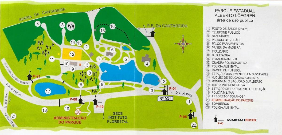 מפה של אלברטו Löfgren פארק