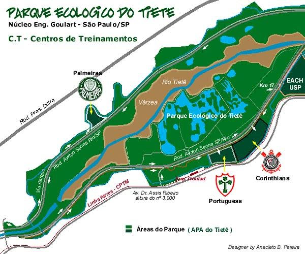 מפת אקולוגי Tiete Park