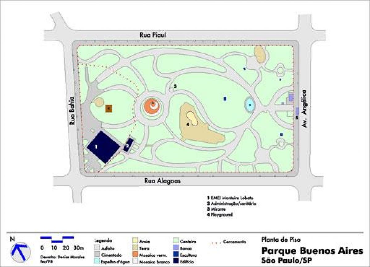 מפה של בואנוס איירס סאו פאולו פארק