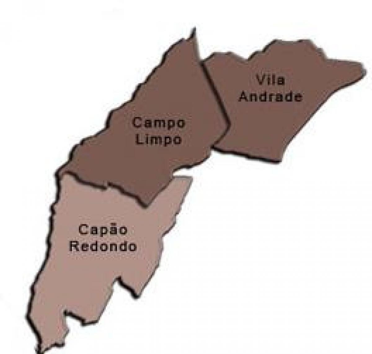 מפה של קאמפו Limpo תת-פריפקטורה