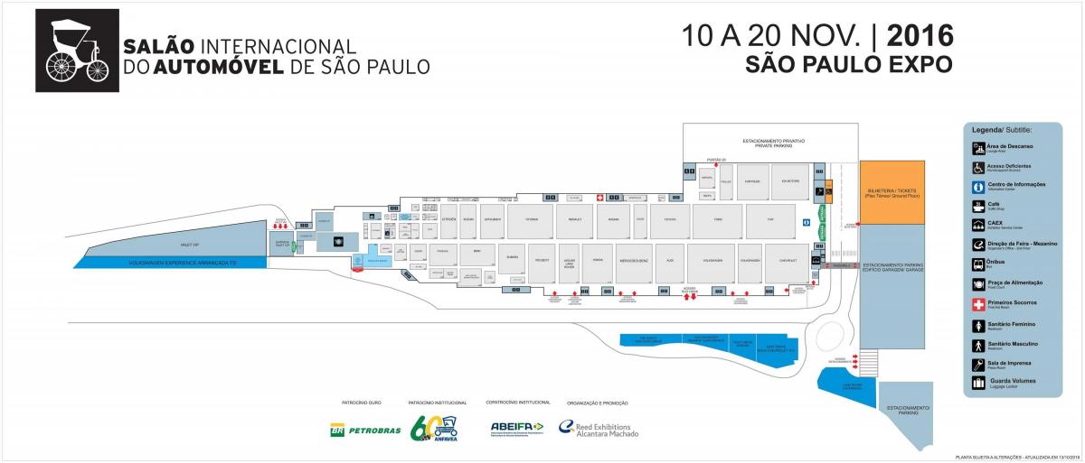 מפה של תערוכת סאו פאולו