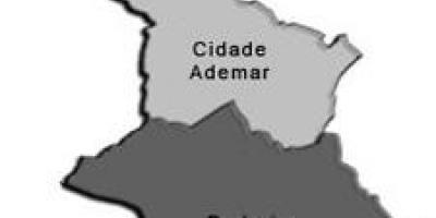 מפה של Cidade Ademar תת-פריפקטורה
