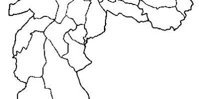 מפה של Guaianases תת-פריפקטורה של סאו פאולו