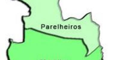 מפה של Parelheiros תת-פריפקטורה