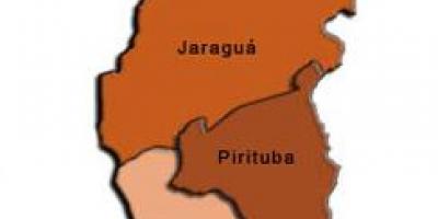 מפה של Pirituba-Jaraguá תת-פריפקטורה