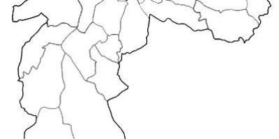 מפה של אזור Nordeste סאו פאולו
