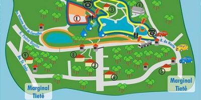 מפה של אלברטו Löfgren פארק - גן פרחוני