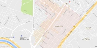 מפה של וילה מריה סאו פאולו
