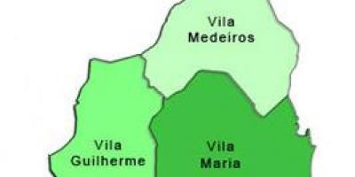 מפה של וילה מריה תת-פריפקטורה