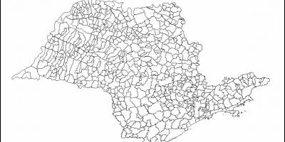 מפה של סאו פאולו בתולה - עיריות