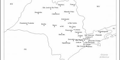 מפה של סאו פאולו בתולה - ראשי ערים