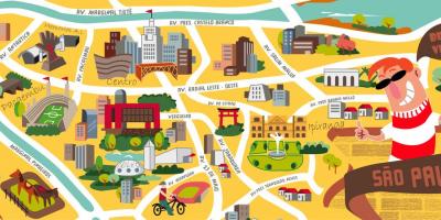 מפה של סאו פאולו עיצוב