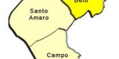 מפה של סנטו אמארו תת-פריפקטורה