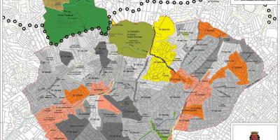 מפה של סנטנה סאו פאולו - כיבוש האדמה