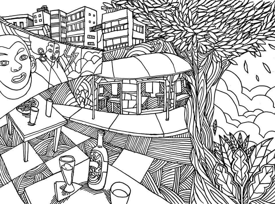 מפה של סאו פאולו צביעה - Vila Madalena