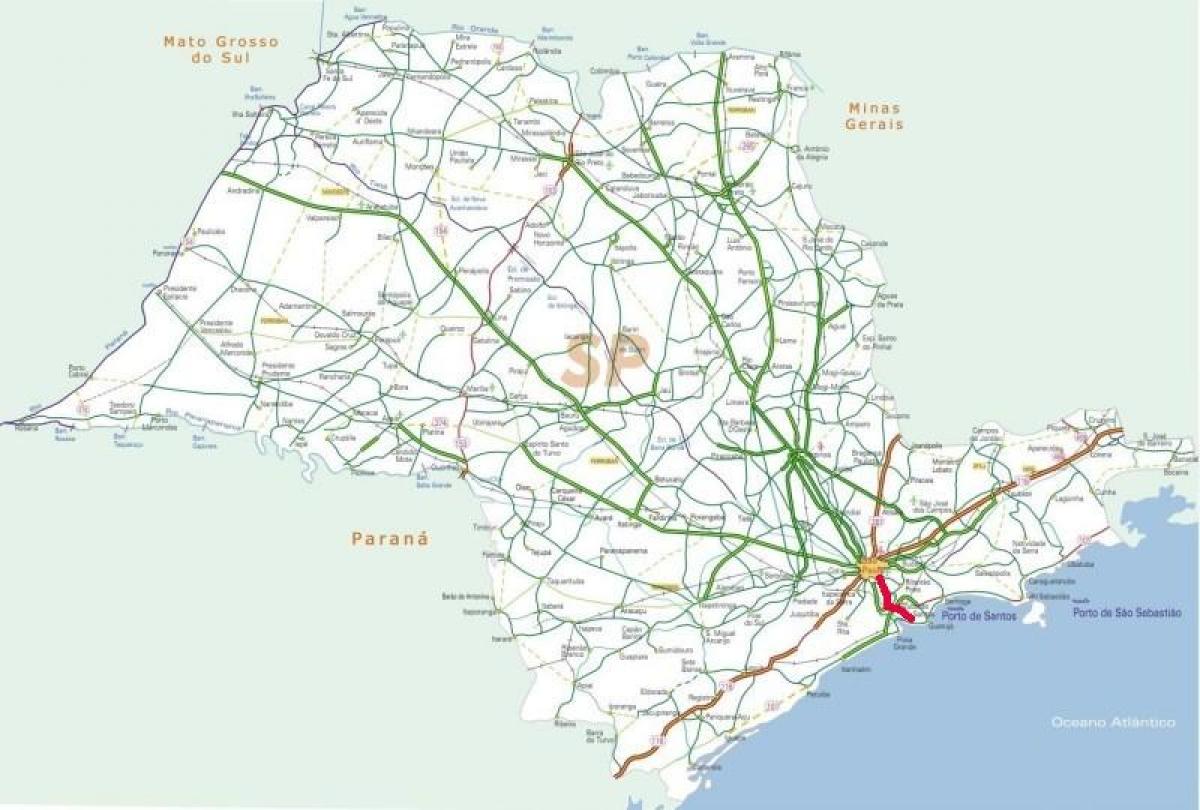 מפה של Anchieta כביש - SP 150