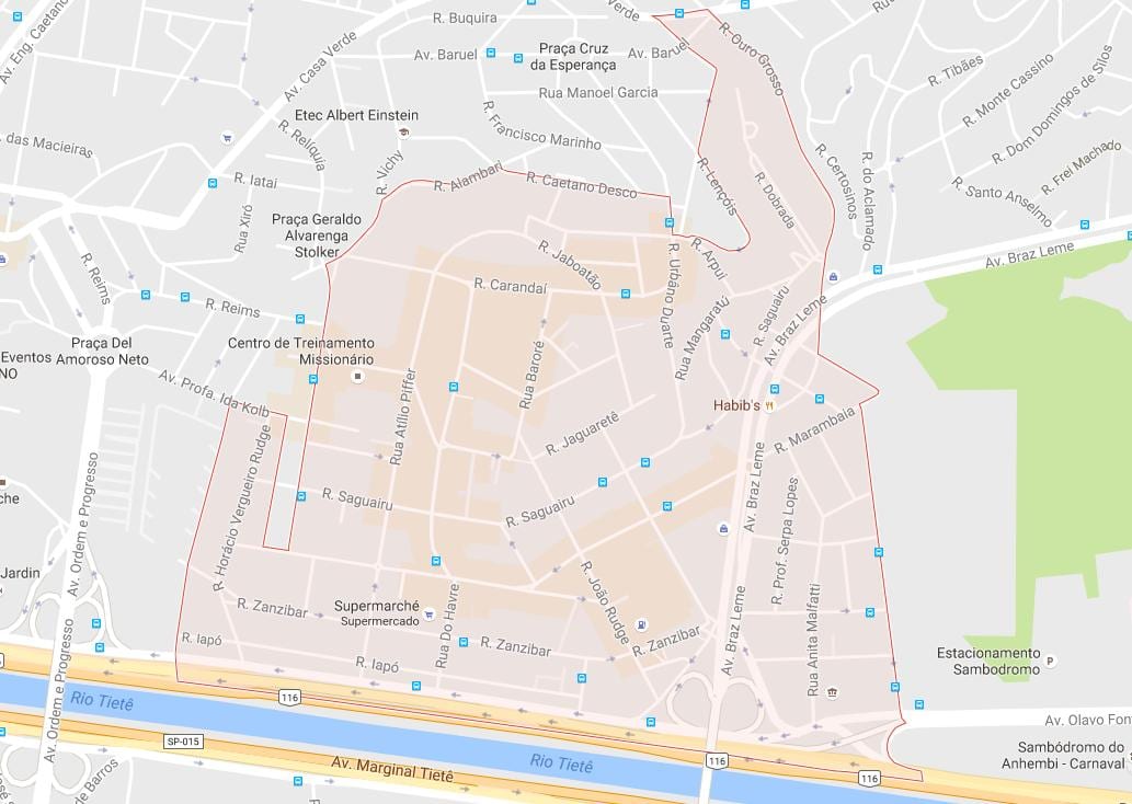 מפה של Casa Verde סאו פאולו
