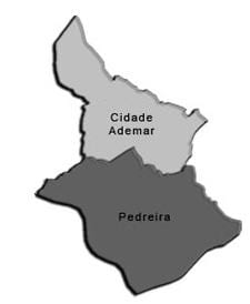 מפה של Cidade Ademar תת-פריפקטורה