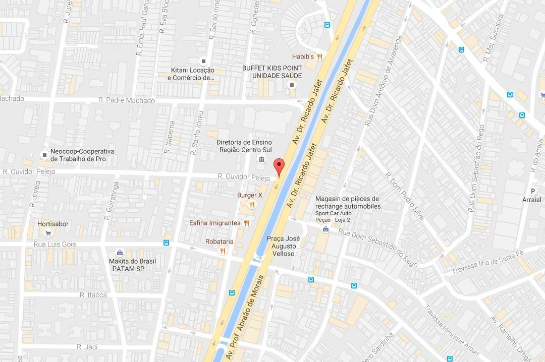 מפה של Cursino סאו פאולו