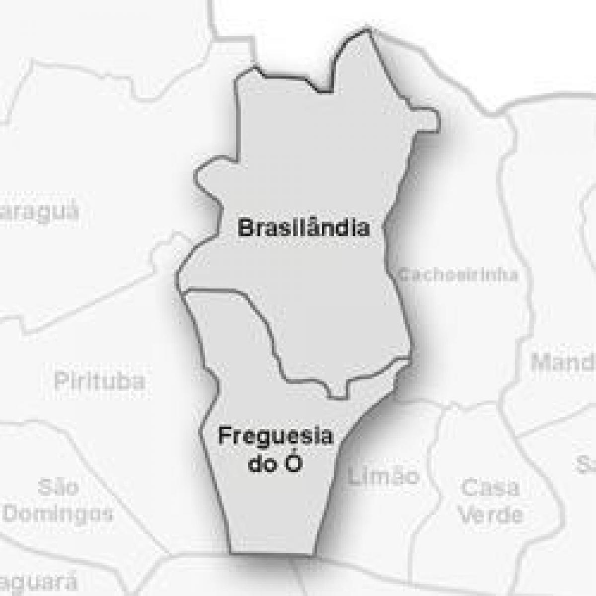 מפה של Freguesia לעשות - תת-פריפקטורה