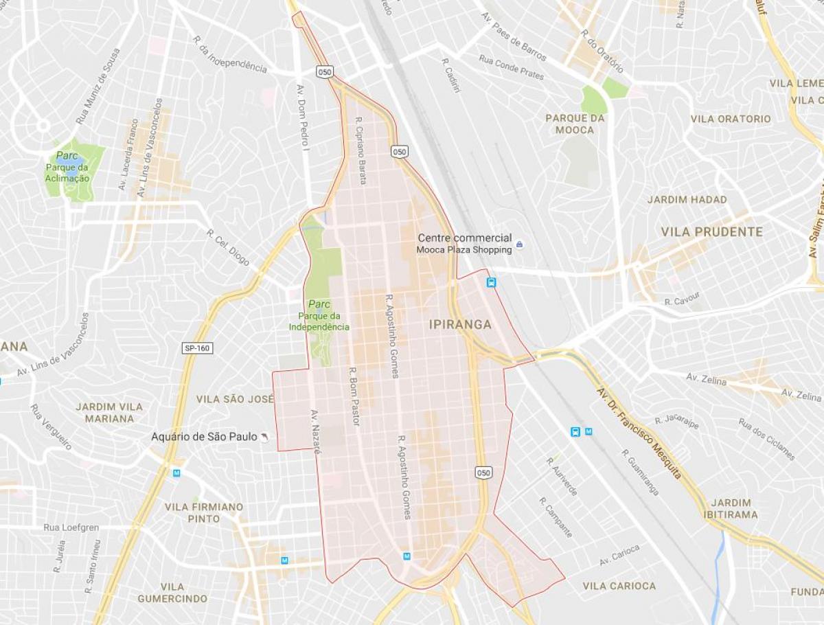מפה של Ipiranga סאו פאולו