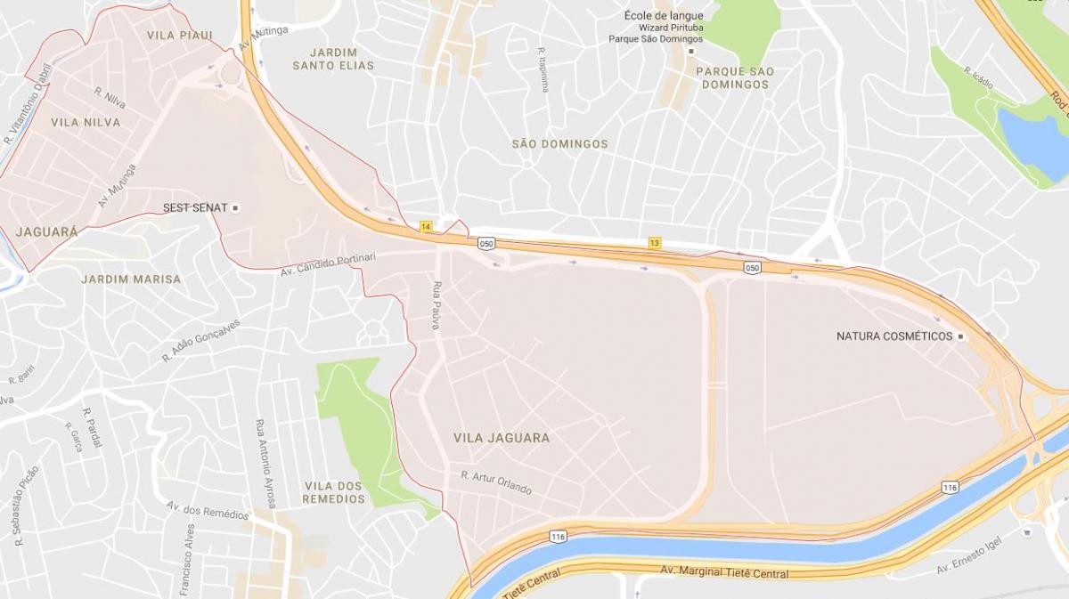 מפה של Jaguara סאו פאולו