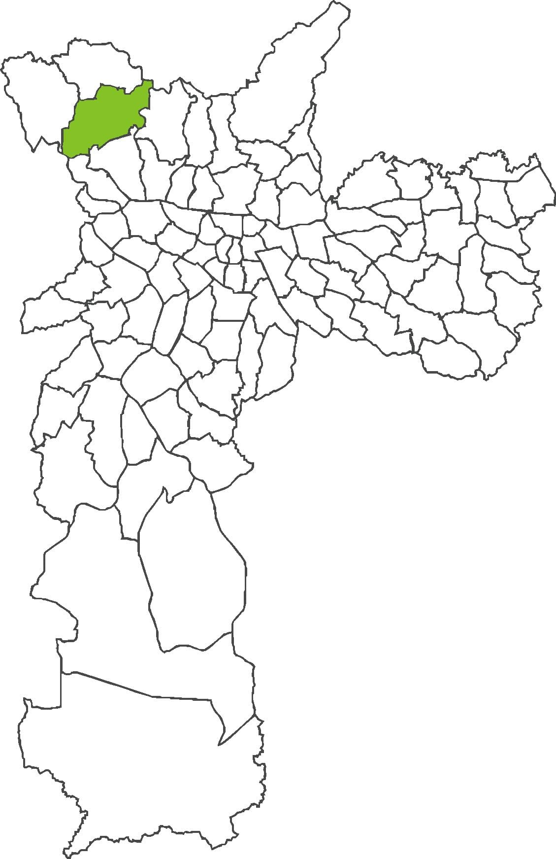 מפה של Jaraguá מחוז