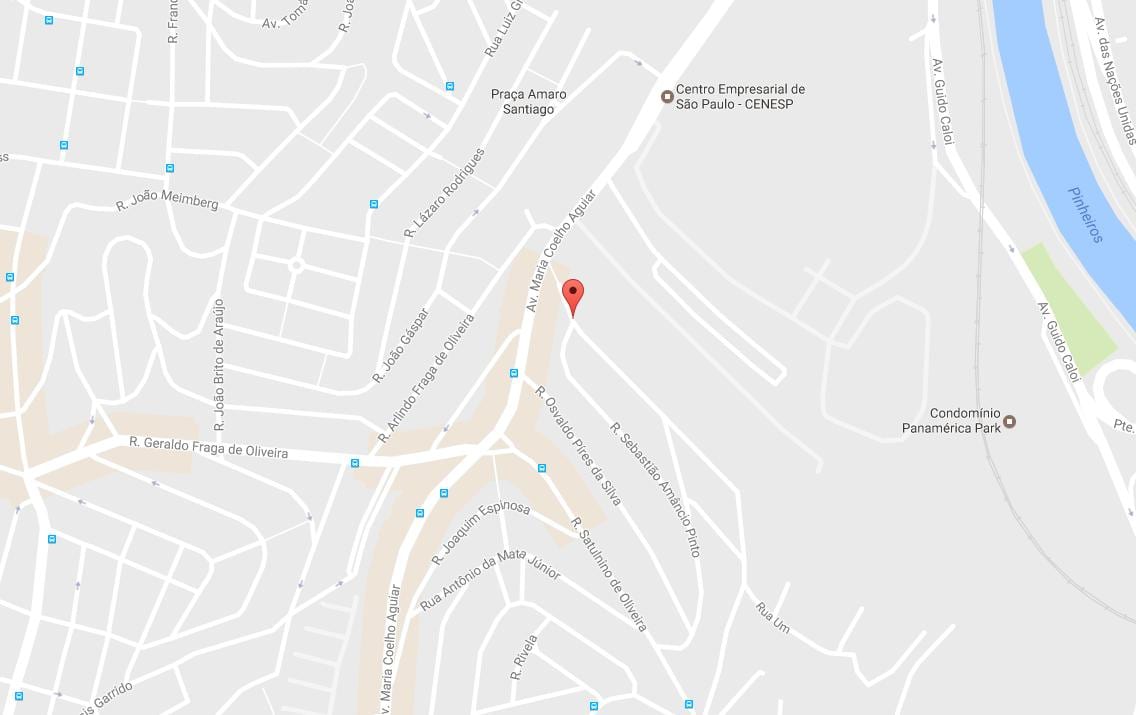 המפה של ג ' רדים São Luís סאו פאולו