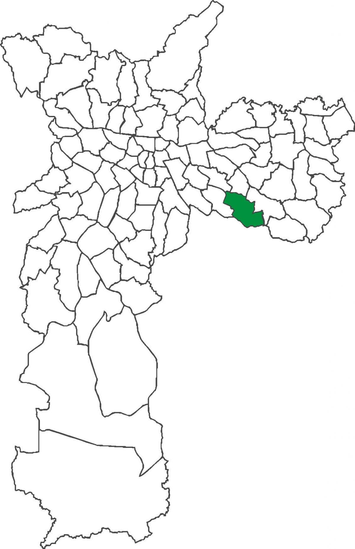 מפה של Sapopemba מחוז