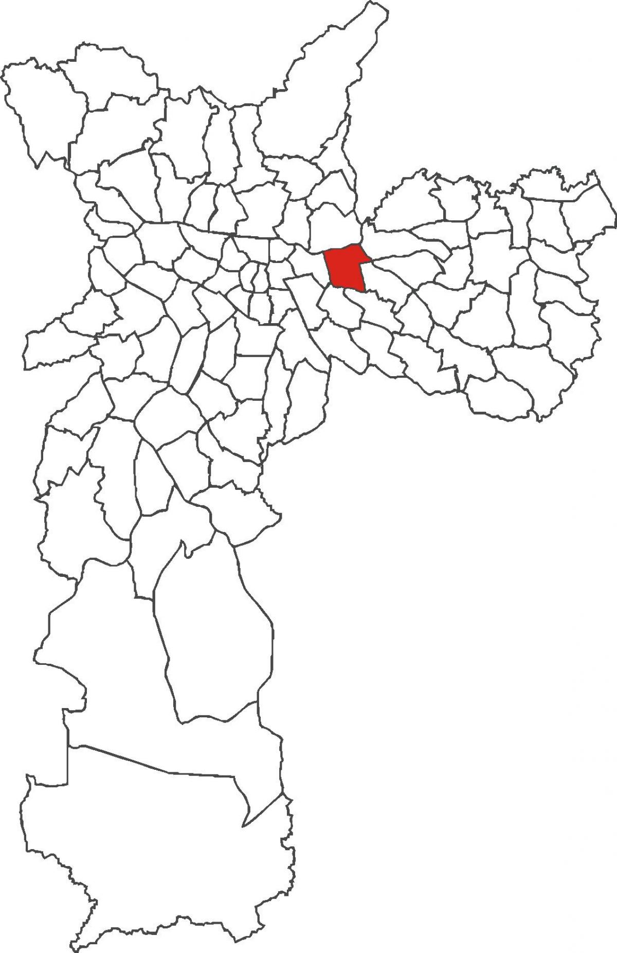 מפה של Tatuapé מחוז