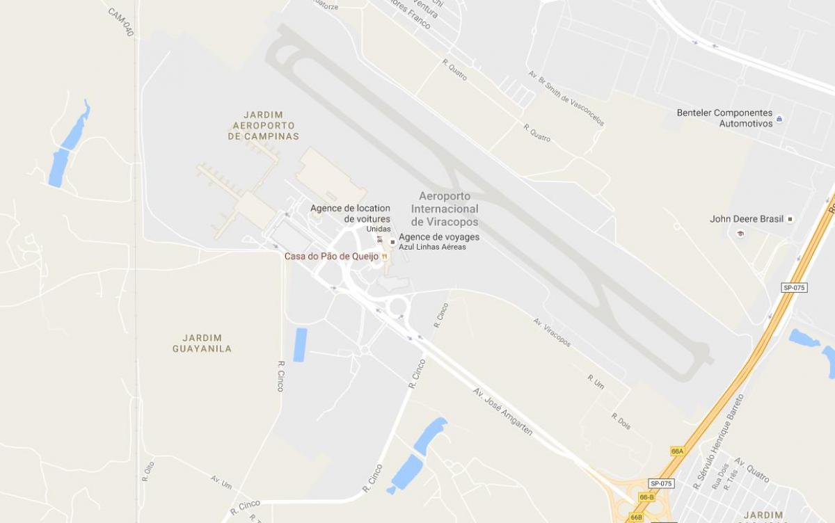 מפה של VCP - Campinas התעופה
