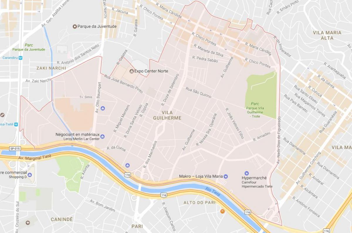 מפה של Vila Guilherme סאו פאולו