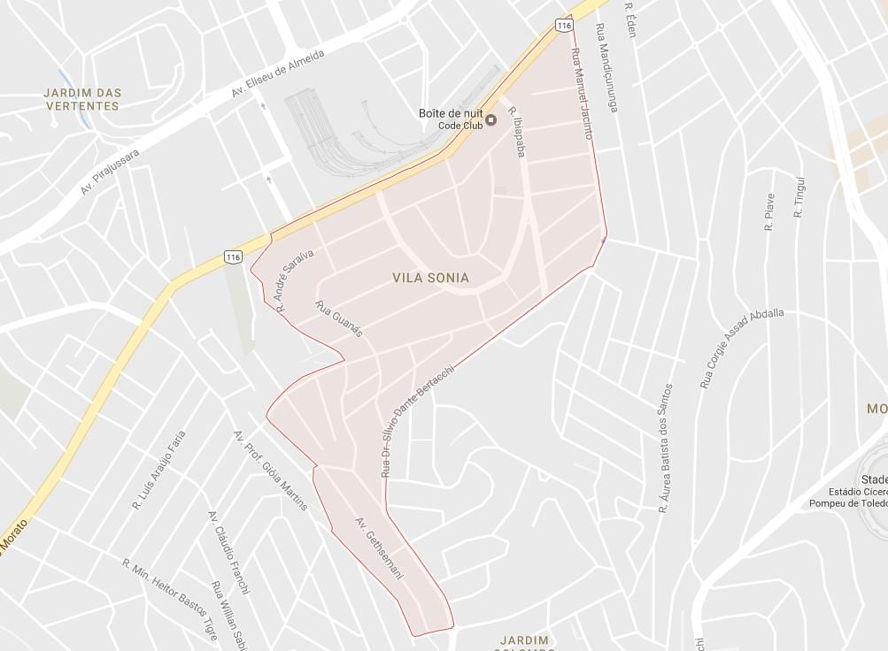 מפה של Vila Sônia סאו פאולו