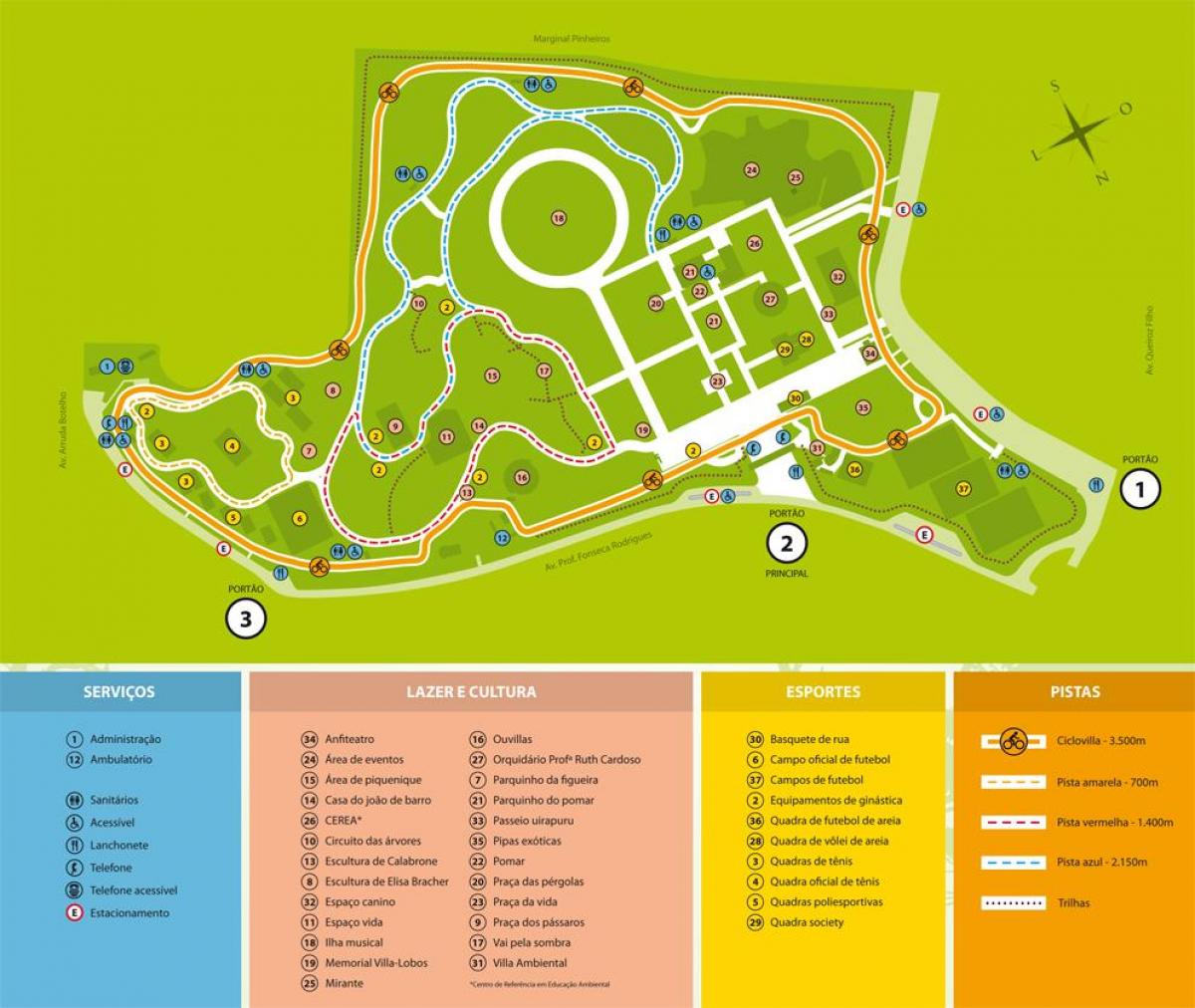 מפה של וילה לובוס פארק