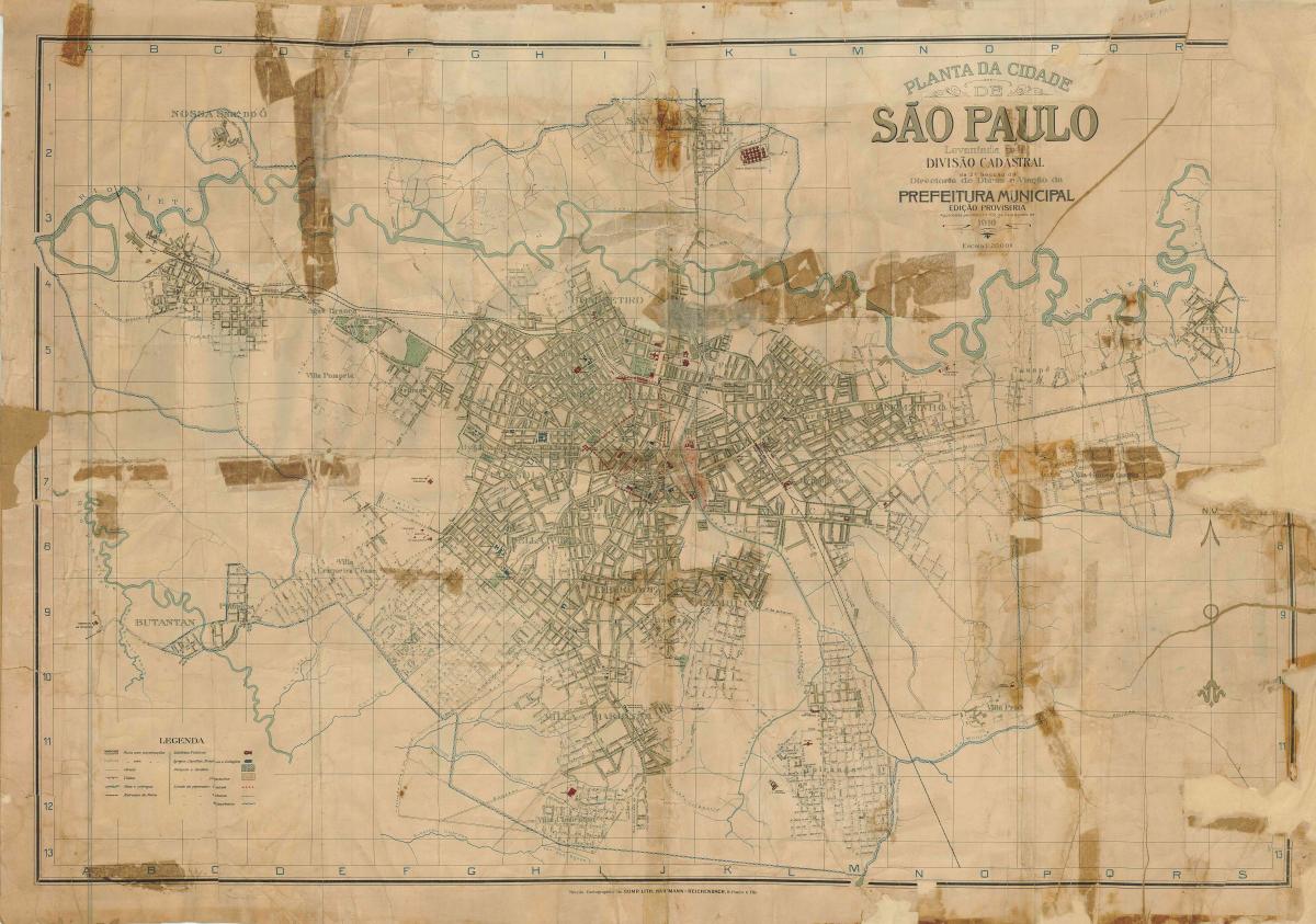 מפת לשעבר סאו פאולו - 1916