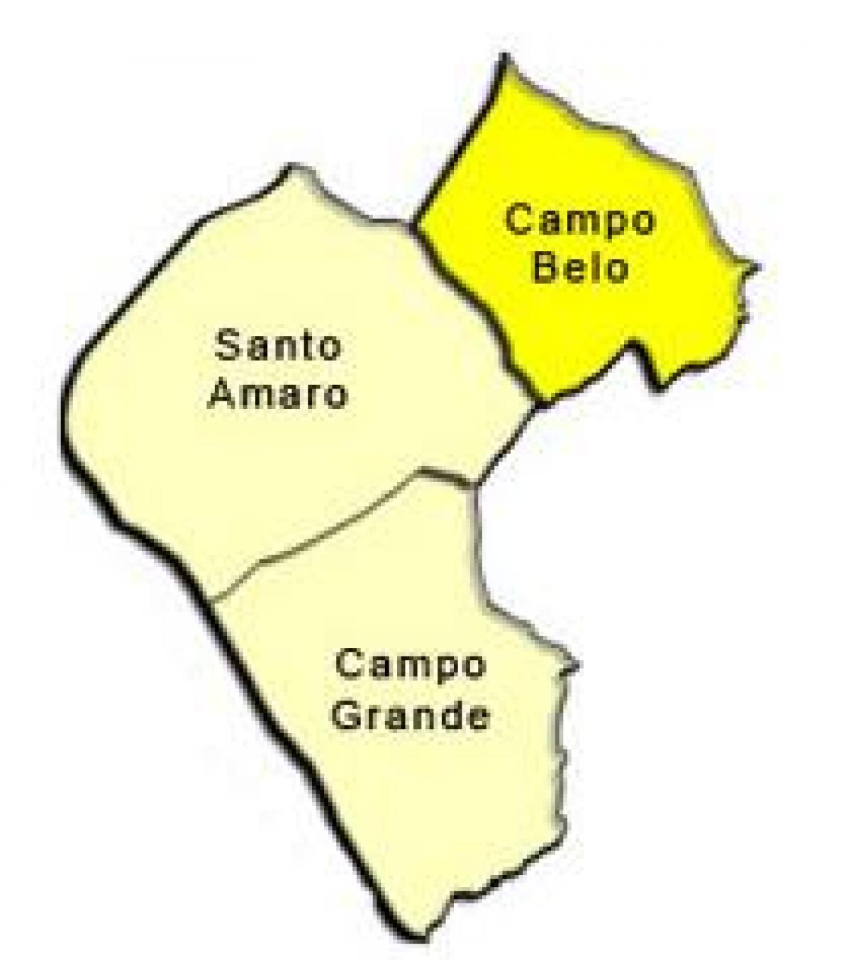 מפה של סנטו אמארו תת-פריפקטורה