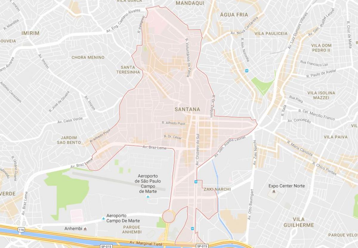 מפה של סנטנה סאו פאולו